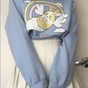 Cute Japanese Kawaii Angel Bunny Sweatshirt